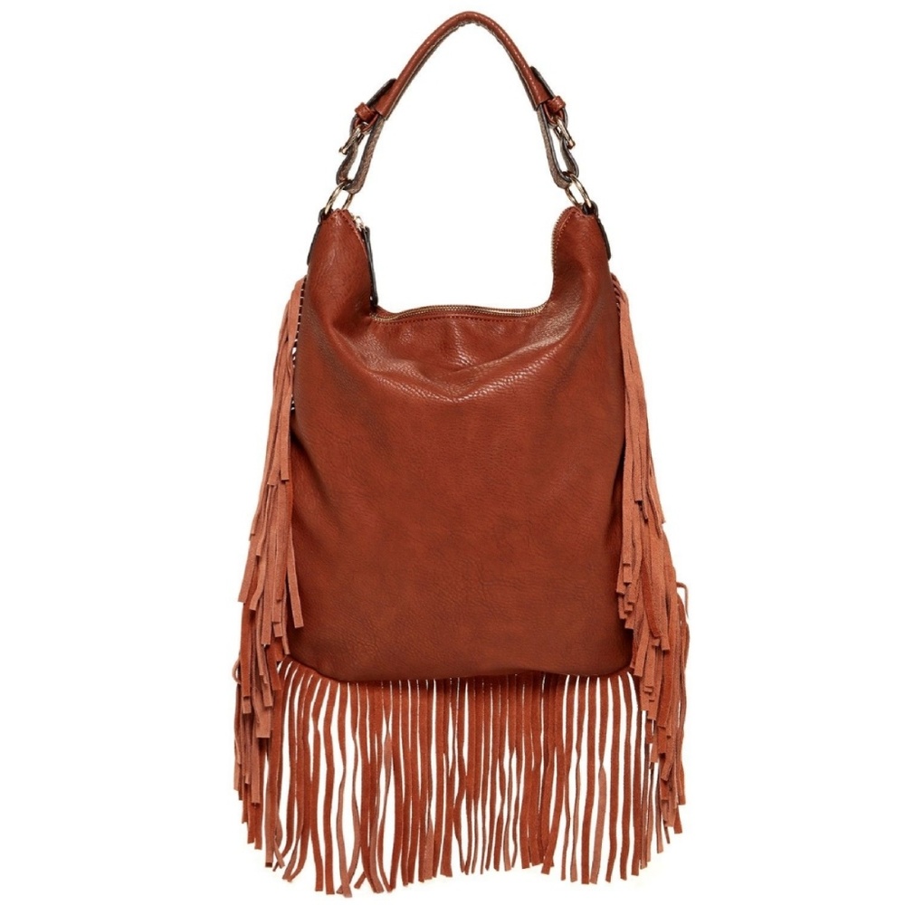 Fringe shoulder bag